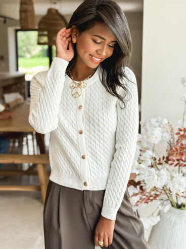 Gilet Floriane - Blanc