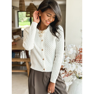 Gilet Floriane - Blanc