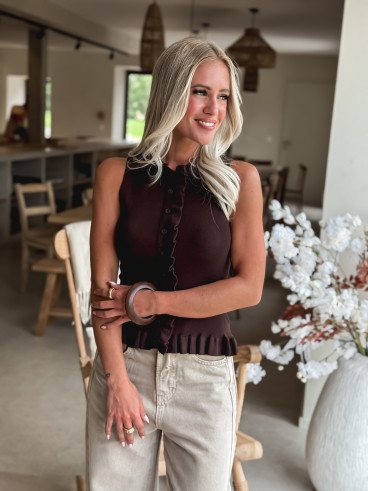 Blouse Milya - Chocolat