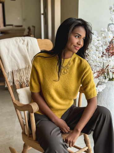 Pull Romana - Moutarde