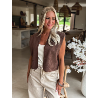 Gilet sans manches Texana - Chocolat