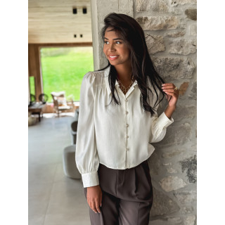 Chemise à motifs Malisa - Crème