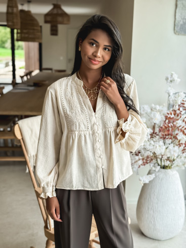 Chemisier Lyah - Beige