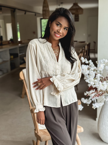 Chemisier Lyah - Beige