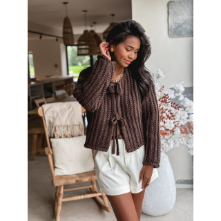 Gilet Salima - Chocolat