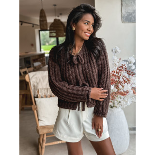 Gilet Salima - Chocolat