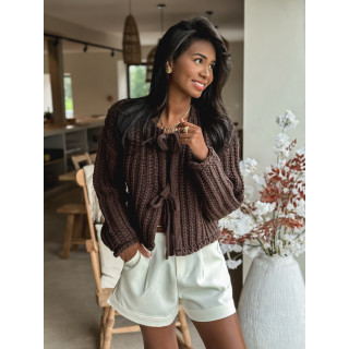 Gilet Salima - Chocolat
