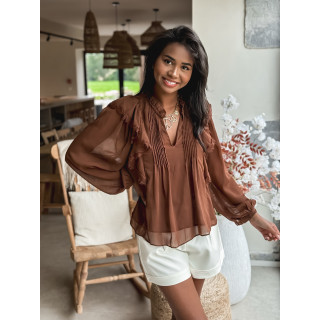 Blouse Laona - Chocolat