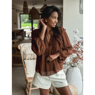 Blouse Laona - Chocolat