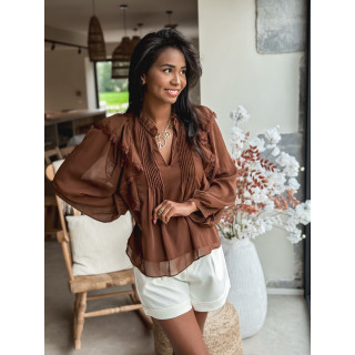 Blouse Laona - Chocolat