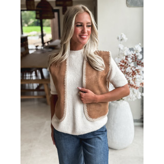 Gilet sans manches Texana - Camel