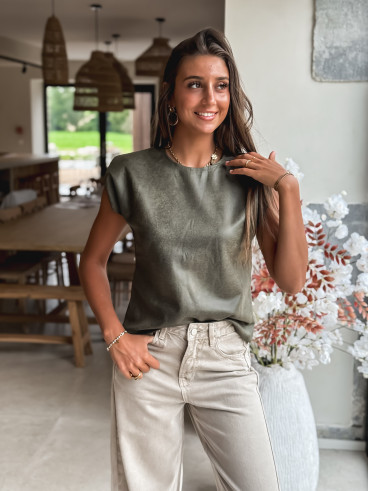 Blouse Naëlys - Kaki foncé