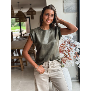 Blouse Naëlys - Kaki foncé