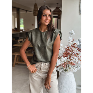 Blouse Naëlys - Kaki foncé