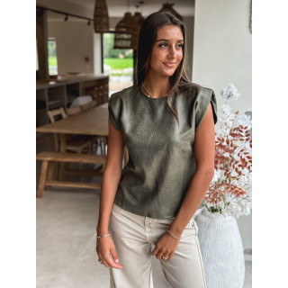 Blouse Naëlys - Kaki foncé