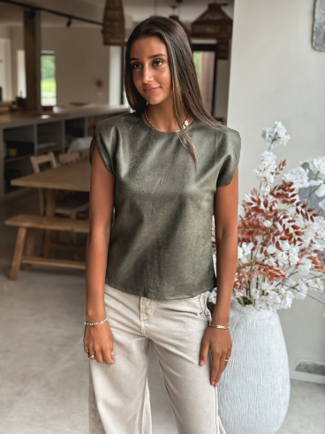 Blouse Naëlys - Kaki foncé
