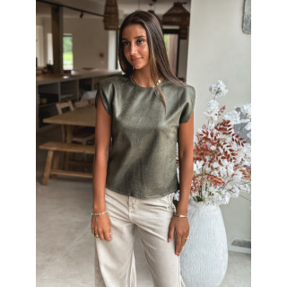Blouse Naëlys - Kaki foncé