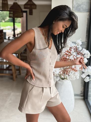 Gilet Inacia - Taupe