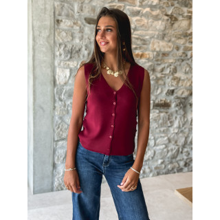 Gilet Inacia - Bordeaux