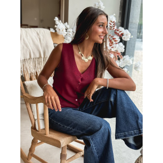Gilet Inacia - Bordeaux