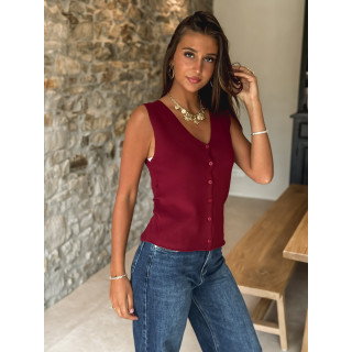 Gilet Inacia - Bordeaux