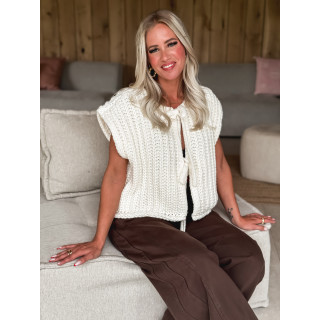 Gilet sans manches Salima - Beige