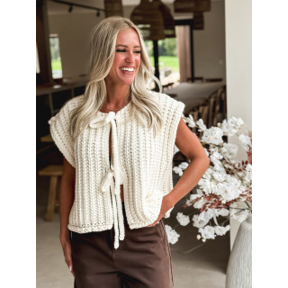 Gilet sans manches Salima - Beige