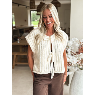 Gilet sans manches Salima - Beige