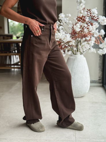 Jeans Aénora - Chocolat