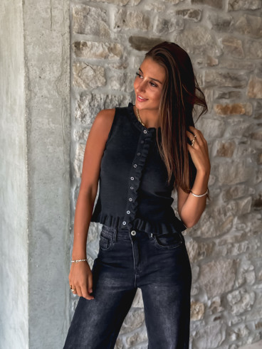 Blouse Milya - Gris foncé