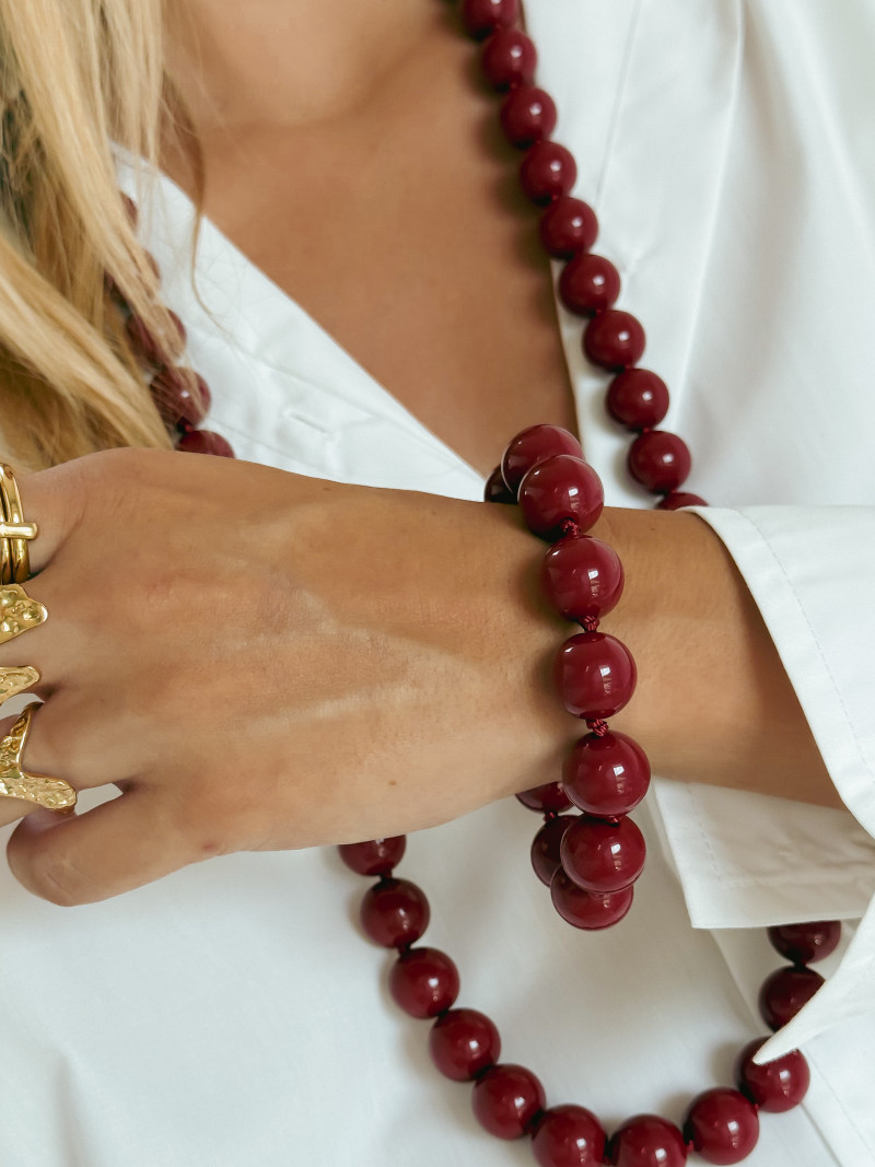 Bracelet Seren - Bordeaux