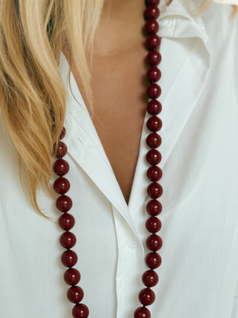 Collier Astraia - Bordeaux