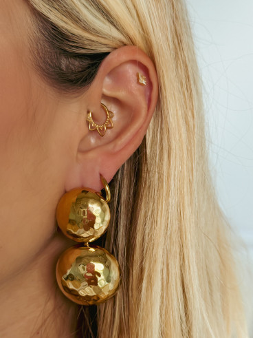 Boucles d'oreilles Hestia - Doré
