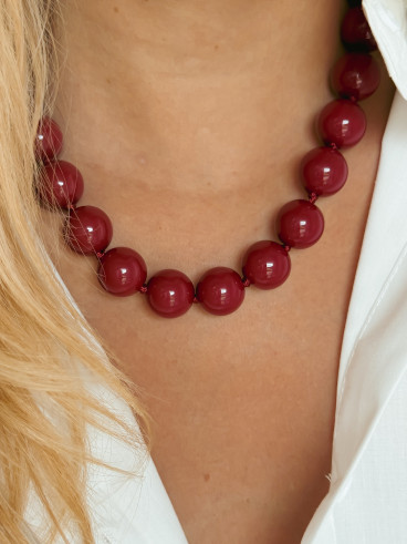 Collier Seren - Bordeaux