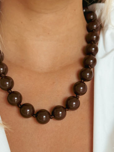 Collier Seren - Chocolat