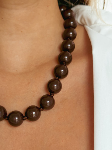 Collier Seren - Chocolat