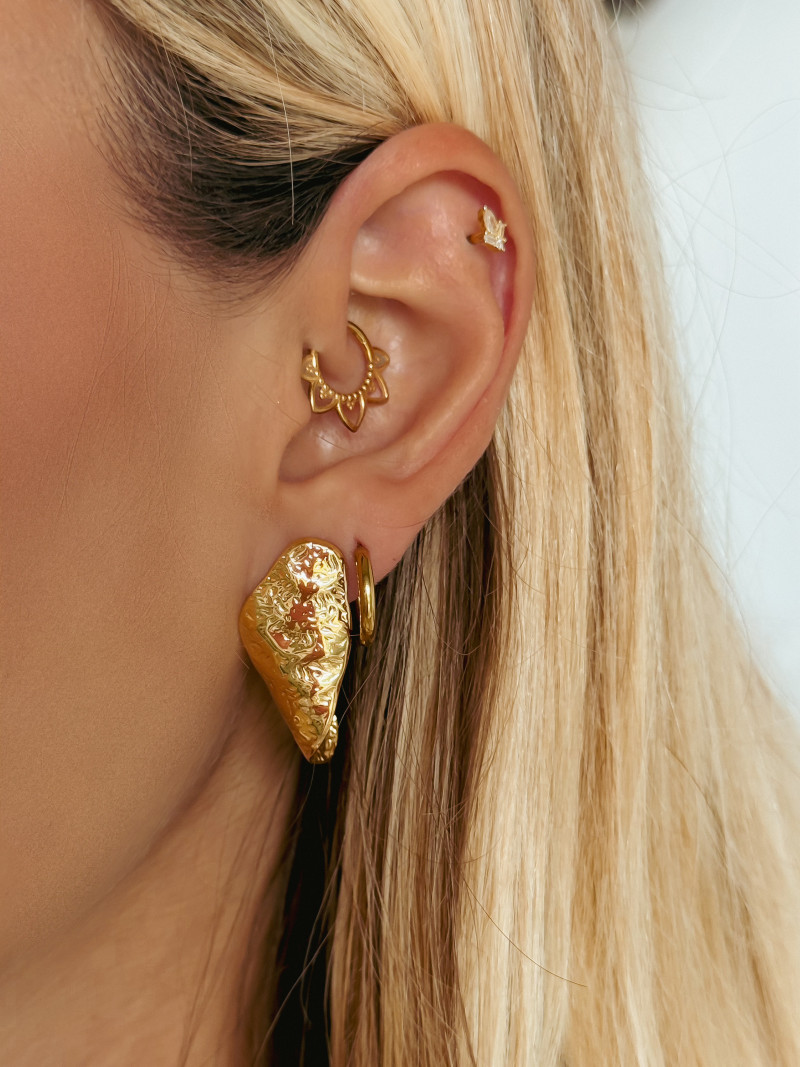 Boucles d'oreilles Crète - Doré