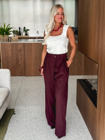 Pantalon Kelsey - Bordeaux