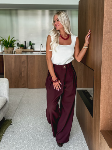 Pantalon Kelsey - Bordeaux