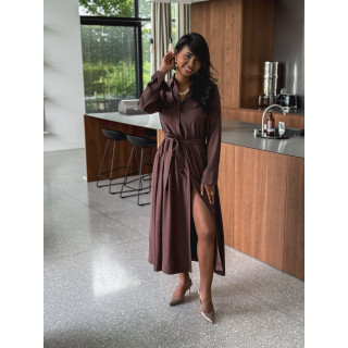 Robe longue karole - Chocolat