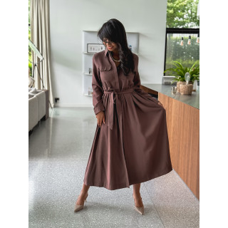 Robe longue karole - Chocolat