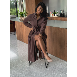Robe longue karole - Chocolat