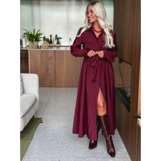 Robe longue karole - Bordeaux