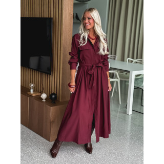 Robe longue karole - Bordeaux