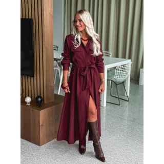 Robe longue karole - Bordeaux