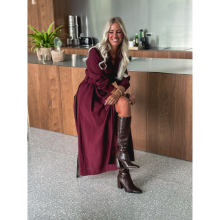 Robe longue karole - Bordeaux
