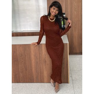 Robe longue Néréa - Camel