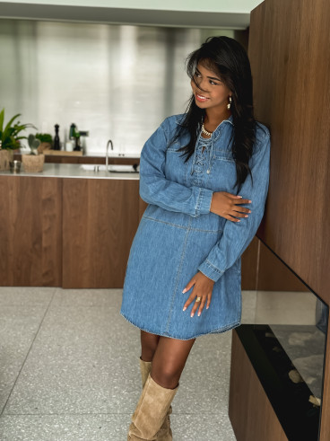 Robe en jeans Nataëlle - Bleu