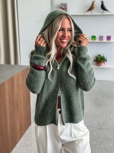 Gilet à capuche Chiara - Vert