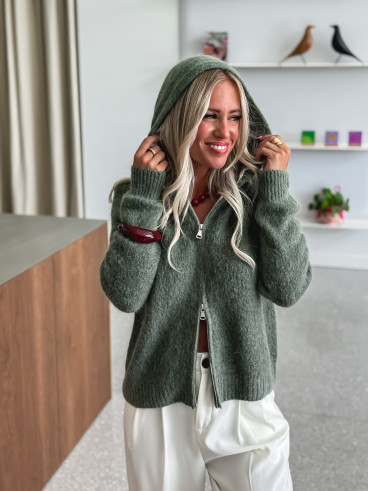 Gilet à capuche Chiara - Vert